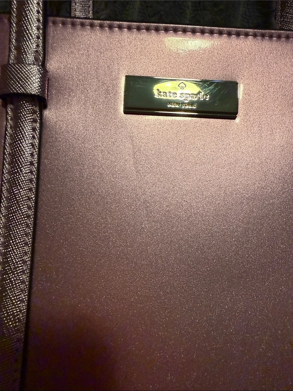 kate spade Metallic lavender Mini Tote Bag